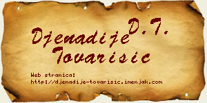 Đenadije Tovarišić vizit kartica
